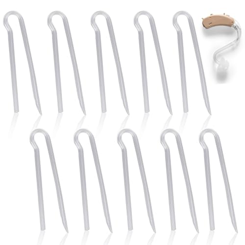 10 Stück Hörgeräteschläuche, weiches, flexibles PVC-HdO-Otoplastik-Hörgeräteschlauch, Hörgeräte-Otoplastikschlauch, Ersatz-Hörgerätezubehör für Senioren, 3,6 x 2 mm von Agatige