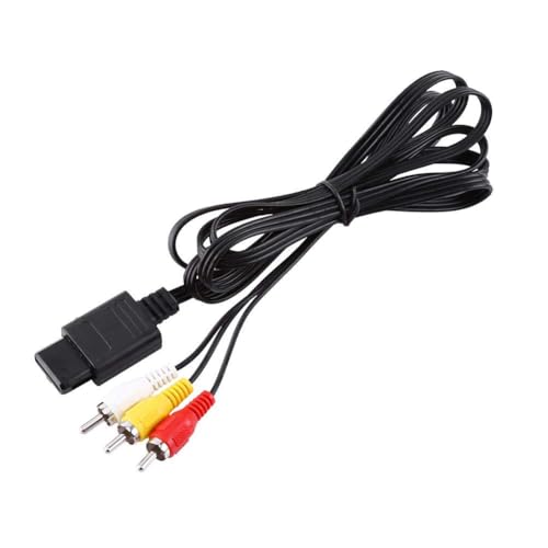 2,5 M Composite-av-Kabel Kabel Kompatibel Mit Nintendo64 N64, Supernintendo SNES, Gamecubegc von Agatige