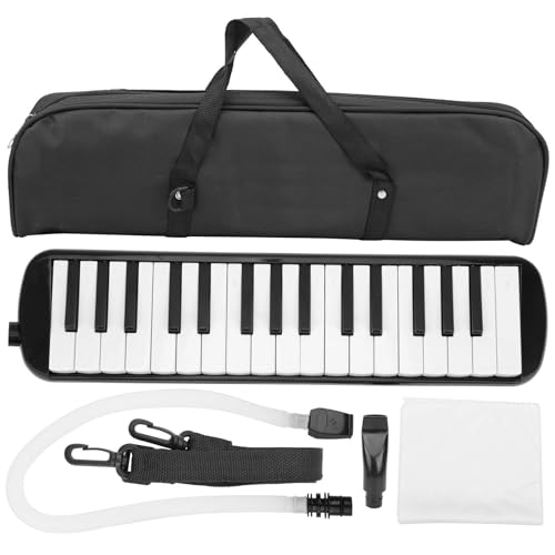 32-Tasten Melodica mit Tragetasche, Kurzes Mundstück und weiches Anblasrohr, Air Piano Keyboard Mundharmonika Melodica Keyboard Orgel Melodica Instrument von Agatige