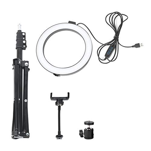 8 Zoll dimmbare LED -Ringlicht, Füllung Licht USB -Kamera Videolampe mit Stativ -Telefon Clip Set 80 LED -Perlen 3 Farbmodi für Live -Streaming -Selfie -Make -up -Videos 8 Zoll dimmbare LED -Ringlicht, Füllung Licht USB -Kamera Videolampe mit Stativ -Telefon Clip Set 80 LED -Perlen 3 Farbmodi für Live -Streaming -Selfie -Make -up -Videos von Agatige