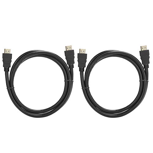 Agatige Kabel-Video-Audio-Komponenten-Konverter-Adapter, 2 Stück HDMI AM zu AM-Kabel 1.4 Einfache Version Kupferleiter Eisenschale 1080P Konverter(5M) von Agatige