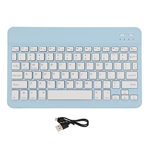 Agatige Kabellose Tastatur mit Sperrbildschirmfunktion, tragbare kabellose Tastatur für PC-Laptop-Computer(Blau) von Agatige