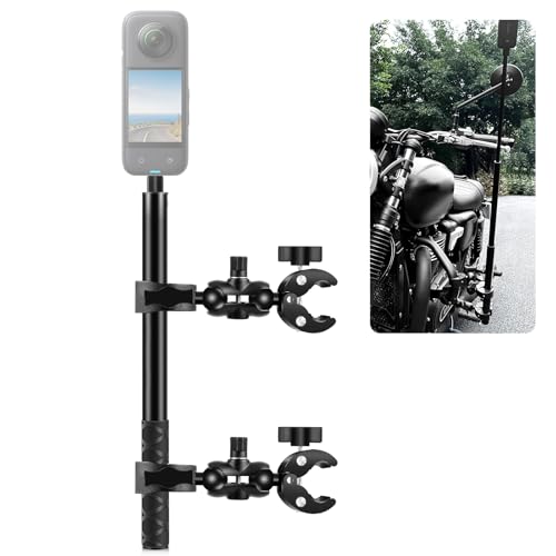 Agatige Motorrad -Lenkermontage 59 Selfie -Stick -Kit, Aluminiumlegierung 360 Kamera -Halterung mit 2 Klemmen für Fahrräder, Radfahren, Actionkameras Go Pro 12 11 10 Insta 360 EIN x4 x3 Agatige Motorrad -Lenkermontage 59 Selfie -Stick -Kit, Aluminiumlegierung 360 Kamera -Halterung mit 2 Klemmen für Fahrräder, Radfahren, Actionkameras Go Pro 12 11 10 Insta 360 EIN x4 x3 von Agatige