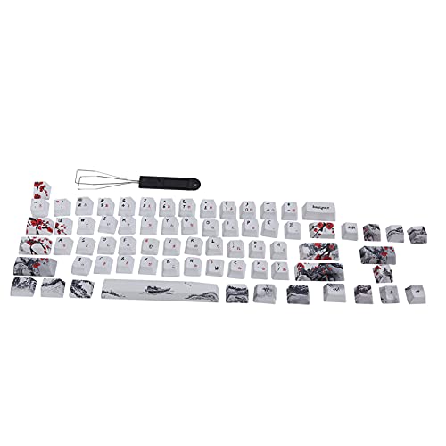 Agatige PBT Tastenkappen, 71 Tasten Gaming Dye Sublimation Tastenkappen, Mechanische Tastatur Benutzerdefinierte Tastenkappen(japanisch) von Agatige