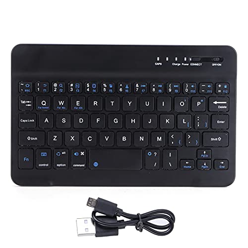 Agatige Ultraflache Bluetooth-Tastatur, Mini-Bluetooth-Tastatur Schwarz Mini-7-Zoll-tragbares 59-Tasten-Computerzubehör H-B028 von Agatige