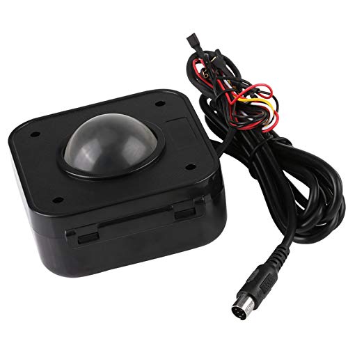 Arcade Trackball-Maus, 4,5 cm beleuchtete runde LED-Trackball-Maus PS/2 PCB-Anschluss für Arcade von Agatige