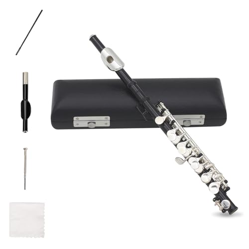 C Flute Piccoloflöte Edelstahl Schülerflöte Piccoloflöte Kupfer Instrument C Querflöte Piccolo Vernickelt Querflöte Flöte Set mit PU Lederbox Reinigungstuch Stab für Anfänger Übungen Geschenk C Flute Piccoloflöte Edelstahl Schülerflöte Piccoloflöte Kupfer Instrument C Querflöte Piccolo Vernickelt Querflöte Flöte Set mit PU Lederbox Reinigungstuch Stab für Anfänger Übungen Geschenk von Agatige