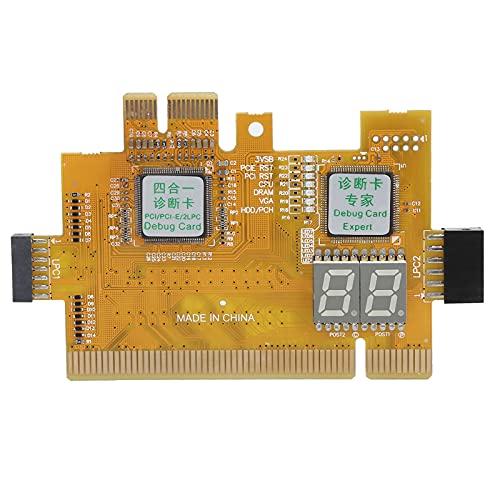 Desktop-Diagnosekarte, PCI PCI-E 2LPC 4‑in‑1 Analyzer Debug Post Test Kit für Computer-Motherboard von Agatige