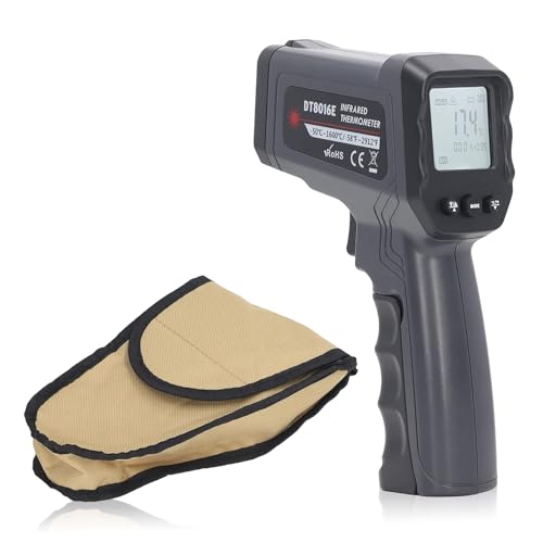 Digitales Infrarot-Thermometer, Temperaturpistole, ‑50‑1600 ℃, Handthermometer 12:1 50:1, Gemessenes Abstandsverhältnis, LCD-Display, Wärmetemperaturmessgerät, Messgerät Digitales Infrarot-Thermometer, Temperaturpistole, ‑50‑1600 ℃, Handthermometer 12:1 50:1, Gemessenes Abstandsverhältnis, LCD-Display, Wärmetemperaturmessgerät, Messgerät von Agatige