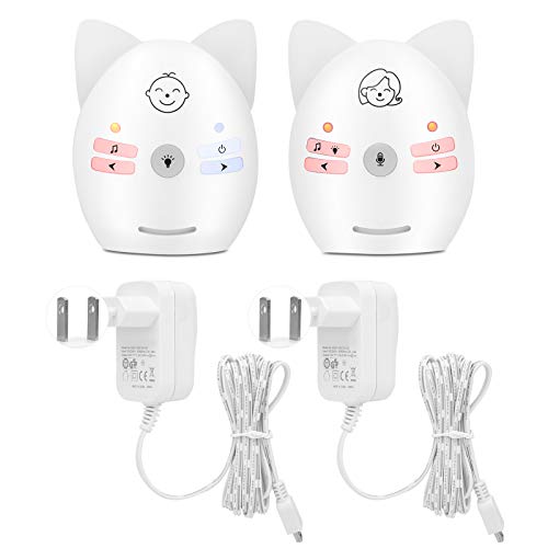 Digtal Audio Baby Monitor, tragbares drahtloses Zwei -Wege -Talk- und Audioüberwachungsbabymonitor -Babykamera für Platz mit Nachtleuchten für Babysicherheit (EU-Stecker) von Agatige