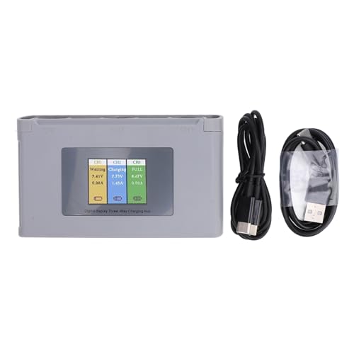 Drohne 3 Batterie -Ladegerät Hub, Drohnen -Batterie -Ladegerät ABS Schockproof USB Drohnen -Batterie -Ladestation mit Digitalanzeige für schnelle Ladevorgänge Drohne 3 Batterie -Ladegerät Hub, Drohnen -Batterie -Ladegerät ABS Schockproof USB Drohnen -Batterie -Ladestation mit Digitalanzeige für schnelle Ladevorgänge von Agatige