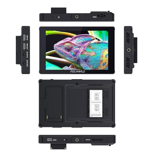 F7 Plus 7 -Zoll -Kamerafeld, 4K HDMI -Touchscreme 1200Nits HDR 3D LUT Support DSLR -Video - mit externem Power -Kit zum Filmemachen von Vlogging -Videografie von Agatige