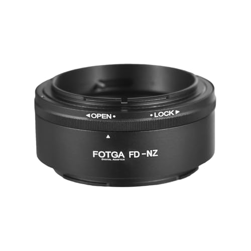 FD to Z Mount Lens Adapter, High Precision Aluminum Alloy Adapter Ring Low Reflection Design Lens Adapter for Z6, Z7, Z50 with FD Lenses FD to Z Mount Lens Adapter, High Precision Aluminum Alloy Adapter Ring Low Reflection Design Lens Adapter for Z6, Z7, Z50 with FD Lenses von Agatige