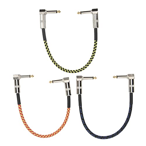 Gitarrenkabel, 3 Stück Instrumentenkabel für E-Gitarre, Bassgitarre, E-Mandoline von Agatige
