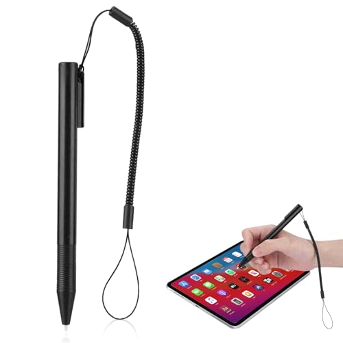 Touchscreen Stylus Stift, Tragbarer hochpräziser kratzfester Touchscreen Stylus Stift mit Federseil für POS PDA Navigator von Agatige