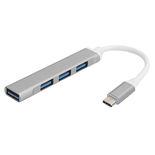 USB C Hub, Type‑C Hub 4 Port USB3.0 Adapter Konverter Aluminiumlegierung Splitter Computerzubehör von Agatige