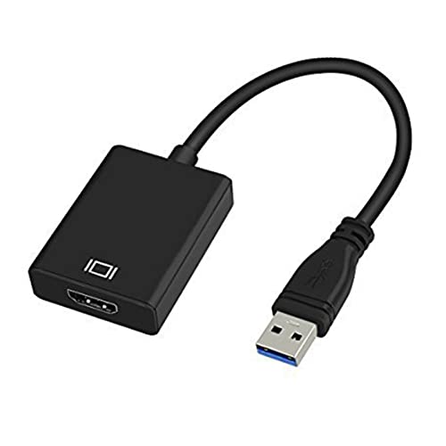 USB-zu-HDMI-Adapter, USB 3.0-Konverter, USB 3.0 zu HDMI 1080P Video-Grafikkabel-Konverter, High-Definition-Multimedia-Schnittstellenkonverter, Laufwerk-Free-Konverter Für PC, Laptop, Projektor, HDTV von Agatige