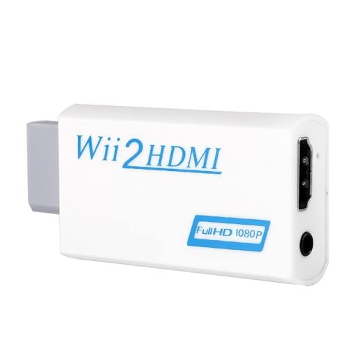 wii hdmi Adapter, Wii-zu-HDMI-Konverter 720P 1080P Wii2 HDMI-Adapter Ausgang Video Und Audio Mit 3,5-mm-Klinkenstecker Audio Unterstützt Alle Wii-Anzeigemodi 720P NTSC Kompatibel Mit Wii, Wii U, HD wii hdmi Adapter, Wii-zu-HDMI-Konverter 720P 1080P Wii2 HDMI-Adapter Ausgang Video Und Audio Mit 3,5-mm-Klinkenstecker Audio Unterstützt Alle Wii-Anzeigemodi 720P NTSC Kompatibel Mit Wii, Wii U, HD von Agatige