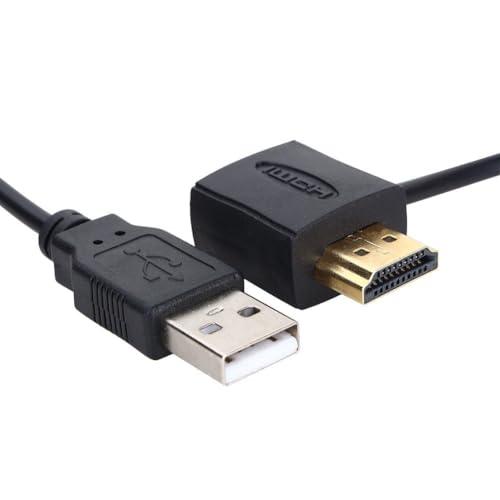 HDMI Kabel Verlängerung, Geflochtenes HDMI Kabel, HDMI-Verlängerungskabel, Stecker-zu-Buchse-Adapter, HDMI-Adapter-Anschluss, 50 Cm, USB 2.0-Ladegerät, Netzteilkabel, HDMI-Kabel Für TV-Stick HDMI Kabel Verlängerung, Geflochtenes HDMI Kabel, HDMI-Verlängerungskabel, Stecker-zu-Buchse-Adapter, HDMI-Adapter-Anschluss, 50 Cm, USB 2.0-Ladegerät, Netzteilkabel, HDMI-Kabel Für TV-Stick von Agatige