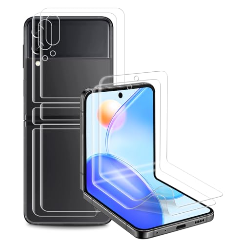 2+2 Stück für Panzerglas für Samsung Galaxy Z Filp 3/Filp 4 5G Schutzfolie, Weich TPU Schutzglas für Z Filp 3 Displayschutz, Blasenfrei Displayfolie für Z Filp 4 Panzerfolie, Hohe Transparenz 2+2 Stück für Panzerglas für Samsung Galaxy Z Filp 3/Filp 4 5G Schutzfolie, Weich TPU Schutzglas für Z Filp 3 Displayschutz, Blasenfrei Displayfolie für Z Filp 4 Panzerfolie, Hohe Transparenz von Agedate