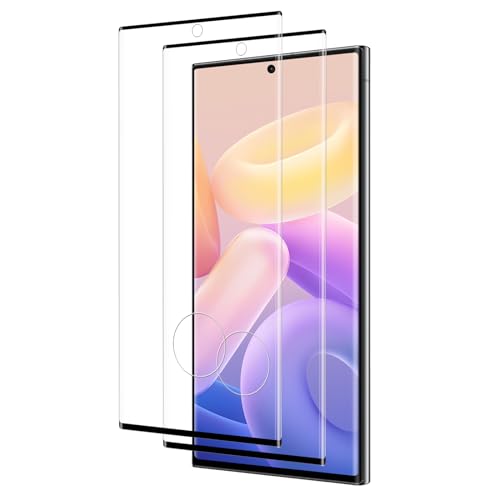 Agedate 2 Stück Schutzfolie für Panzerglas für Samsung Galaxy S23 Ultra 5G Schutzglas, 9H Härte Fingerabdruck-ID für S23 Ultra Displayschutz, Panzer Schutz Glas für S23 Ultra Displayschutzfolie von Agedate