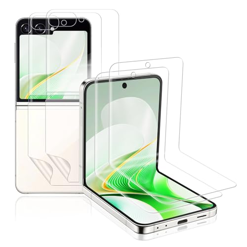 Agedate 2 Stück für Panzerglas für Samsung Galaxy Z Flip 5 Schutzfolie, Anti-Kratzer, HD Klar Stoßfänger Displayfolie, 3D Gebogenes & Blasen Bläschenfrei Folie Agedate 2 Stück für Panzerglas für Samsung Galaxy Z Flip 5 Schutzfolie, Anti-Kratzer, HD Klar Stoßfänger Displayfolie, 3D Gebogenes & Blasen Bläschenfrei Folie von Agedate