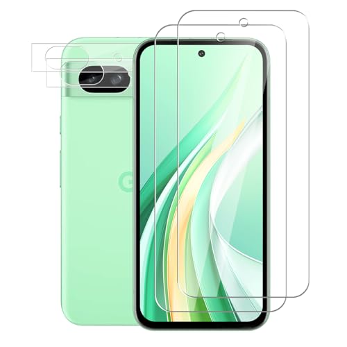 Agedate Schutzfolie für Panzerglas für Google Pixel 8A 5G Schutzglas, 2+2 Stück Panzer Schutz Kameraschutz für Displayfolie, 9H Härte Fingerabdruck Blasenfrei Displayschutz Agedate Schutzfolie für Panzerglas für Google Pixel 8A 5G Schutzglas, 2+2 Stück Panzer Schutz Kameraschutz für Displayfolie, 9H Härte Fingerabdruck Blasenfrei Displayschutz von Agedate