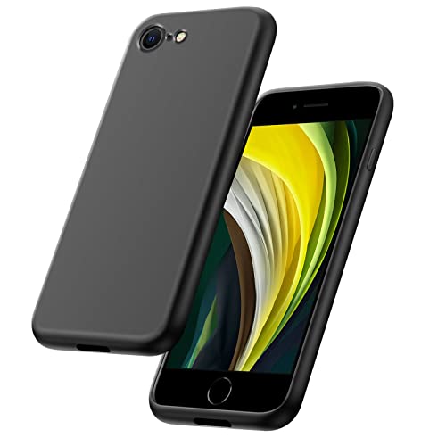 Agedate für iPhone 7/8/SE 2020 Hülle, Ultra Dünn Anti-Fingerabdrücke TPU Case Cover Kompatibel mit iPhone 8 Handyhülle, Stoßdämpfend Fallschutz Premium Silikon Schutzhülle für iPhone SE 2020, Schwarz Agedate für iPhone 7/8/SE 2020 Hülle, Ultra Dünn Anti-Fingerabdrücke TPU Case Cover Kompatibel mit iPhone 8 Handyhülle, Stoßdämpfend Fallschutz Premium Silikon Schutzhülle für iPhone SE 2020, Schwarz von Agedate