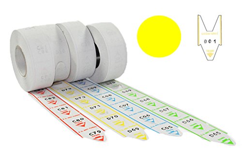 5 Rollen à 2000 Tickets für löschcode – Schwalbenschwanz – Nummerierte Alfa gelb 5 Rollen à 2000 Tickets für löschcode – Schwalbenschwanz – Nummerierte Alfa gelb von agendepoint