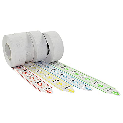 5 Rollen à 2000 Tickets zur Entfernung von Schwalbenschwanzen, Alpha, grün von agendepoint