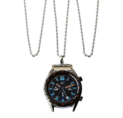 AgeratumWind Edelstahl-Halskette für Smartwatch, Edelstahl, Kein Edelstein von AgeratumWind