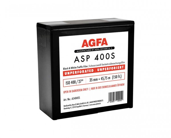 AGFA ASP 400S 35mm x 45.75m NP | unperforiert auf Spule von Agfa