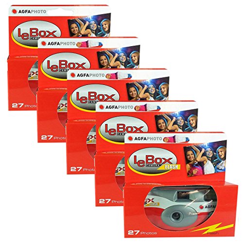 5 x EDITION 1A PHOTO PORST Einwegkamera / Hochzeitskamera / Partykamera Agfa ( 27 Fotos, Blitz, 5-er Pack ) von AgfaPhoto