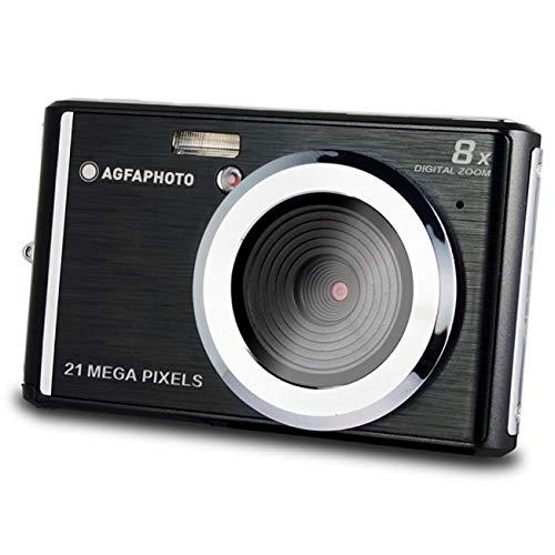 AGFA Photo – Kompakte Digitalkamera mit 21 Megapixel CMOS-Sensor, 8x Digitalzoom und LCD-Display Schwarz von AgfaPhoto