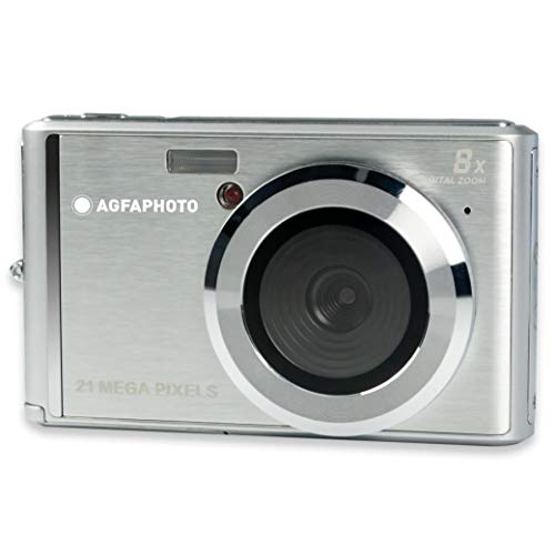 AGFA Photo – Kompakte Digitalkamera mit 21 Megapixel CMOS-Sensor, 8x Digitalzoom und LCD-Display Silber von AgfaPhoto