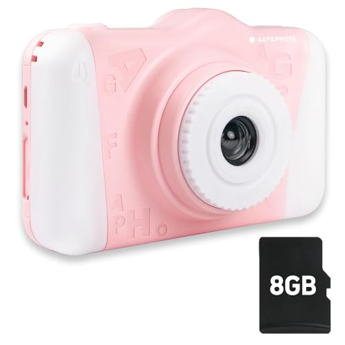 AGFA Photo Realikids Cam 2 – Digitalkamera für Kinder (Foto, Video, LCD-Display, 3,5 Zoll, Fotofilter, Selfie-Modus, Lithium-Akku) von AgfaPhoto