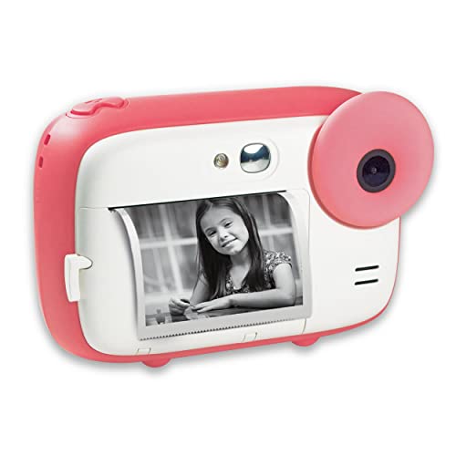 AGFA Photo Realikids Instant Cam Pink - Sofortbildkamera für Kinder - Foto, Selfie und Video - 3 Rollen Thermopapier für 300 Fotos - LCD-Bildschirm - ARKICPK von AgfaPhoto