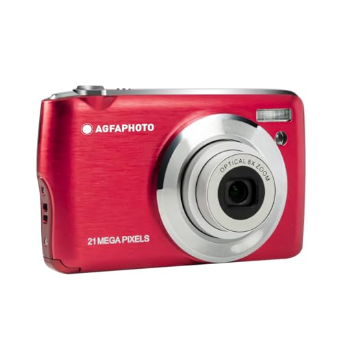 AGFA Photo Realishot DC8200 - Kompaktkamera, 18MP, Full HD Video, 2,7'' LCD-Bildschirm, 8-facher optischer Zoom, Lithium-Batterie und 16GB SD-Karte - Rot AGFA Photo Realishot DC8200 - Kompaktkamera, 18MP, Full HD Video, 2,7'' LCD-Bildschirm, 8-facher optischer Zoom, Lithium-Batterie und 16GB SD-Karte - Rot von AgfaPhoto