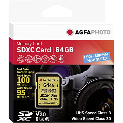 Agfa 10606 64GB microSDXC UHS I Speicherkarte SDXC von AgfaPhoto