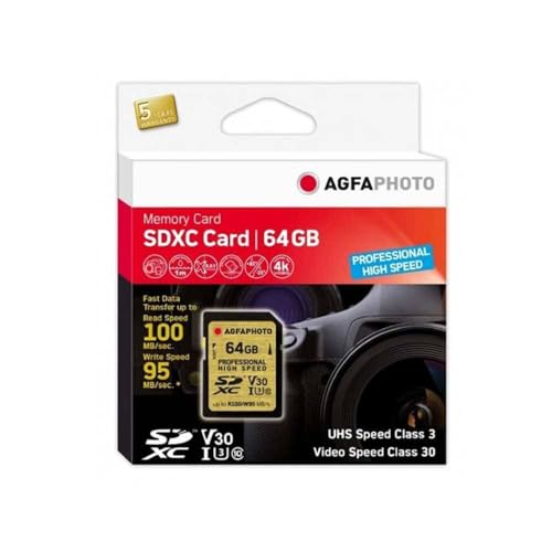 Agfa 10606 64GB microSDXC UHS I Speicherkarte SDXC von AgfaPhoto