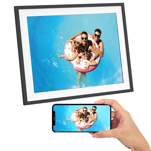 AGFA Photo – Digitaler Fotorahmen 17 Zoll Hohe Auflösung, mit Touchscreen, WLAN, 32-GB-Speicher, sofortigem Teilen von Fotos und Videos – Modell Realiview – Schwarz AGFA Photo – Digitaler Fotorahmen 17 Zoll Hohe Auflösung, mit Touchscreen, WLAN, 32-GB-Speicher, sofortigem Teilen von Fotos und Videos – Modell Realiview – Schwarz von AgfaPhoto