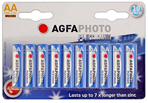 AgfaPhoto 110803951 AgfaPhoto 110-803951 Mignon Batterien LR6 10 Stück Alkaline AA blau-Silber von AgfaPhoto