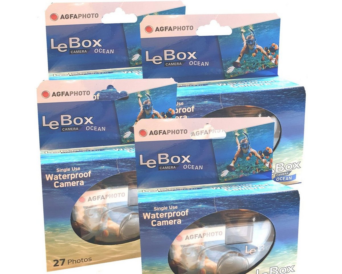 AgfaPhoto 4x Einwegkamera Agfa LeBox Ocean Einwegkamera von AgfaPhoto