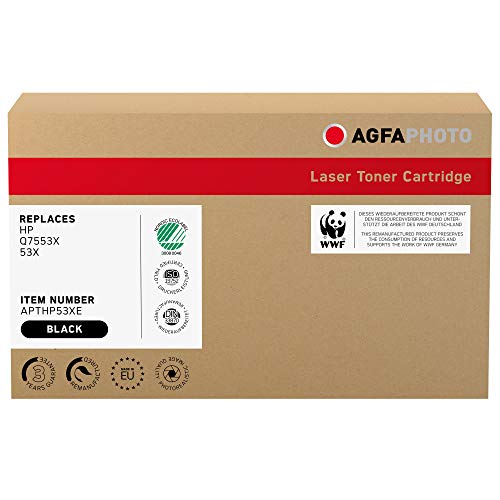 AgfaPhoto APTHP53XE Tinte für HP LJP2015 Cartridge, 7000 Seiten, schwarz von AgfaPhoto