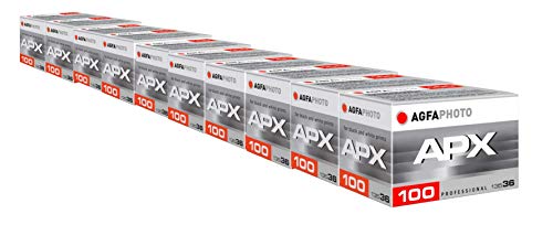 AgfaPhoto APX 100 Prof 135-36 schwarz / weiß Film (10-er Pack bis zu 360 Aufnahmen) von AgfaPhoto