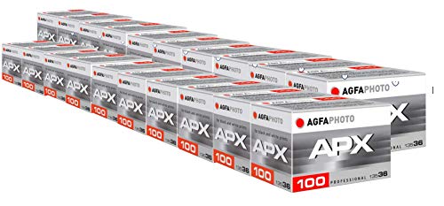 AgfaPhoto APX 100 Prof 135-36 schwarz / weiß Film (20-er Pack bis zu 720 Aufnahmen) von AgfaPhoto