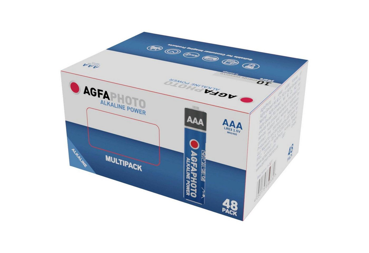 AgfaPhoto AgfaPhoto Power LR03 Micro (AAA)-Batterie Alkali-Mangan 1.5 V 48 St. Batterie von AgfaPhoto