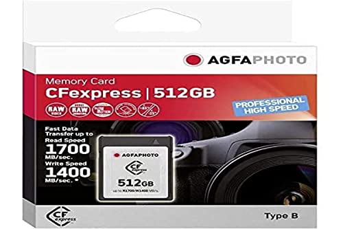 AgfaPhoto CFexpress 512GB Professional High Speed Marke Agfaphoto Schwarz von AgfaPhoto