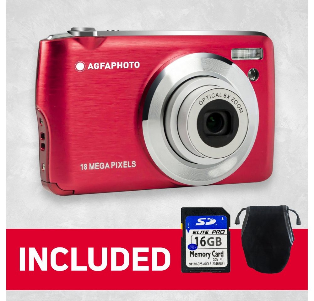 AgfaPhoto Kompaktkamera DC8200 rot Kompaktkamera AgfaPhoto Kompaktkamera DC8200 rot Kompaktkamera von AgfaPhoto