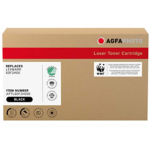 AgfaPhoto Laser Toner ersetzt Lexmark 60F2H00, 10000 Seiten, schwarz (für die Verwendung in Lexmark MS410) von AgfaPhoto